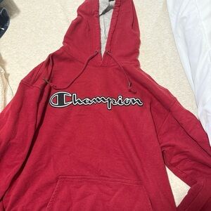Champion Red Athletic Hoodie